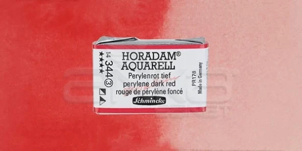 Schmincke Horadam Aquarell 1/1 Tablet 344 Perylene Dark Red seri 3 ürün görseli 1