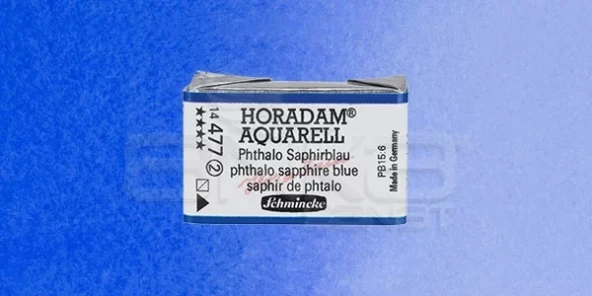 Schmincke Horadam Aquarell 1/1 Tablet 477 Phthalo Sapphire Blue seri 2 ürün görseli 1