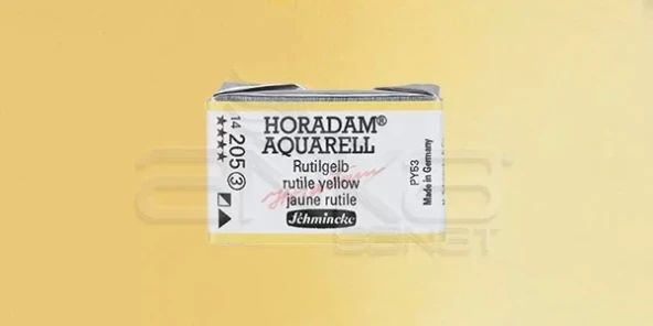 Schmincke Horadam Aquarell 1/1 Tablet 205 Rutile Yellow seri seri 3 ürün görseli 1
