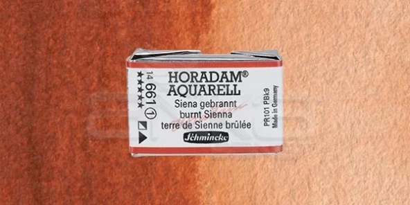 Schmincke Horadam Aquarell 1/1 Tablet 661 Burnt Sienna seri 1 ürün görseli 1