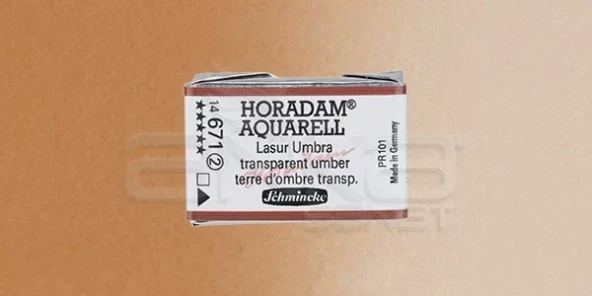 Schmincke Horadam Aquarell 1/1 Tablet 671 Transparent Umber seri 2 ürün görseli 1