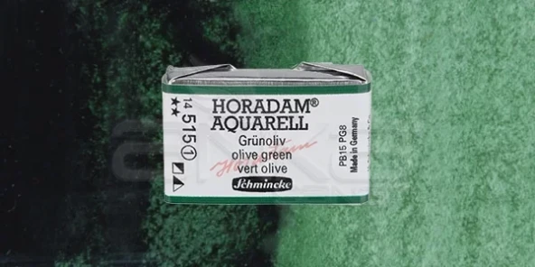 Schmincke Horadam Aquarell 1/1 Tablet 515geen Olive seri 1 ürün görseli 1