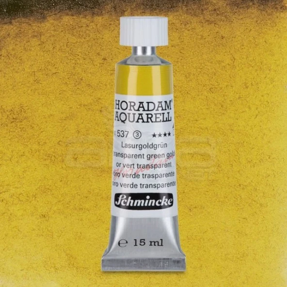 Schmincke Horadam Aquarell Tube 15ml Seri 3 Transparent Green Gold 537 ürün görseli 1