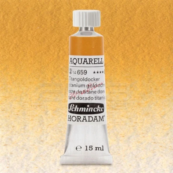Schmincke Horadam Aquarell Tube 15ml Seri 2 Titanium Gold Ochre 659 ürün görseli 1