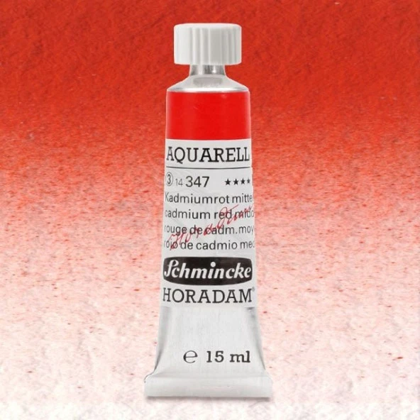 Schmincke Horadam Aquarell Tube 15ml Seri 3 Cadmium Red Middle 347 ürün görseli 1