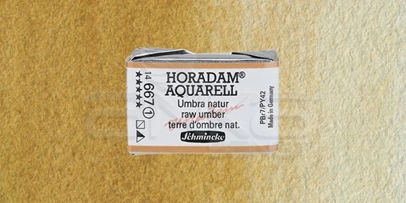 Schmincke Horadam Aquarell 1/1 Tablet 667 Raw Umber seri 1 ürün görseli 1