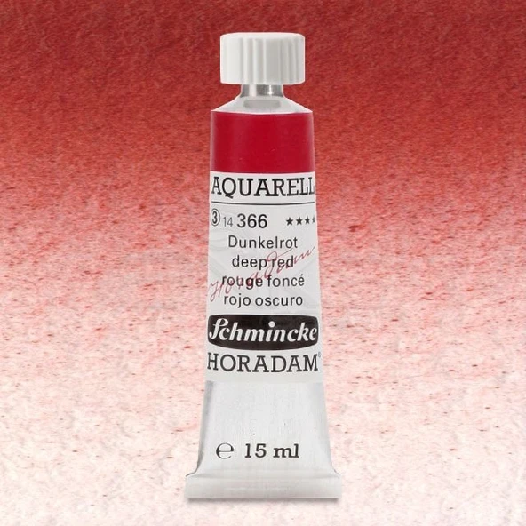 Schmincke Horadam Aquarell Tube 15ml Seri 3 Deep Red 366 ürün görseli 1