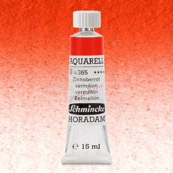 Schmincke Horadam Aquarell Tube 15ml Seri 3 Vermilion 365 ürün görseli 1