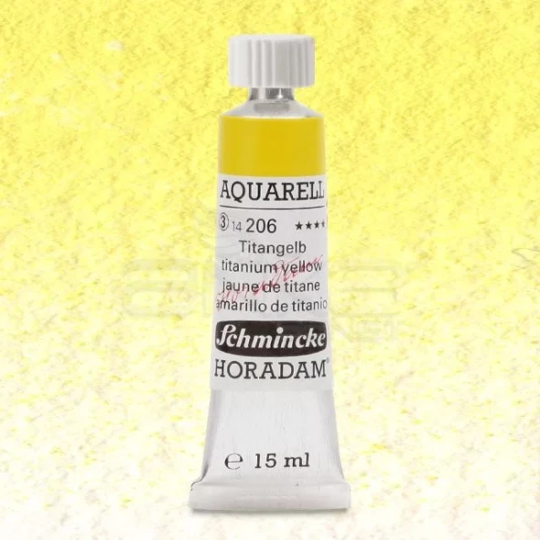 Schmincke Horadam Aquarell Tube 15ml Seri 3 Titanium Yellow 206 ürün görseli 1