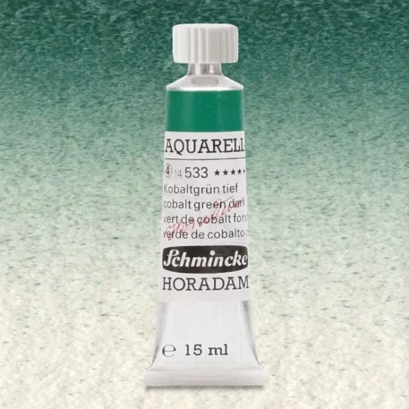 Schmincke Horadam Aquarell Tube 15ml Seri 4 Cobalt Green Dark 533 ürün görseli 1