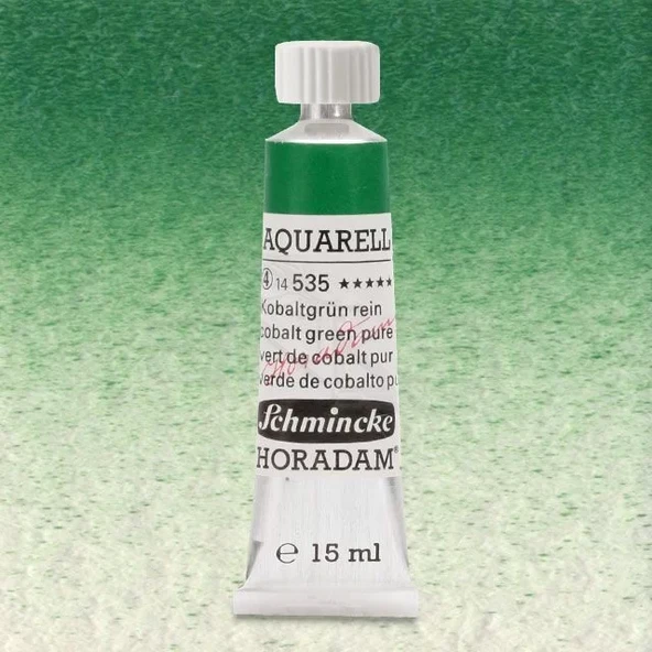 Schmincke Horadam Aquarell Tube 15ml Seri 4 Cobalt Green Pure 535 ürün görseli 1