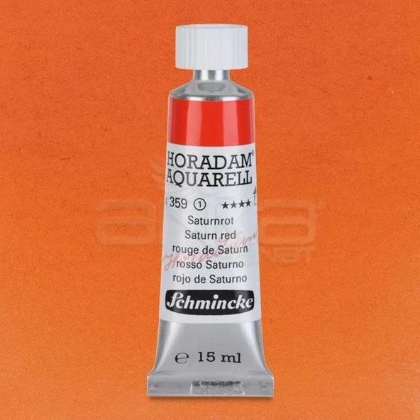 Schmincke Horadam Aquarell Tube 15ml Seri 1 Saturn Red 359 ürün görseli 1