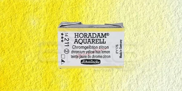 Schmincke Horadam Aquarell 1/1 Tablet 211 Chrome Yellow Lemon seri 2 ürün görseli 1