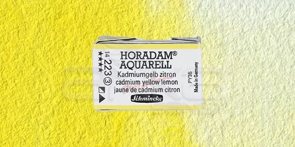 Schmincke Horadam Aquarell 1/1 Tablet 223 Cadmium Yellow Lemon seri 3 ürün görseli 1