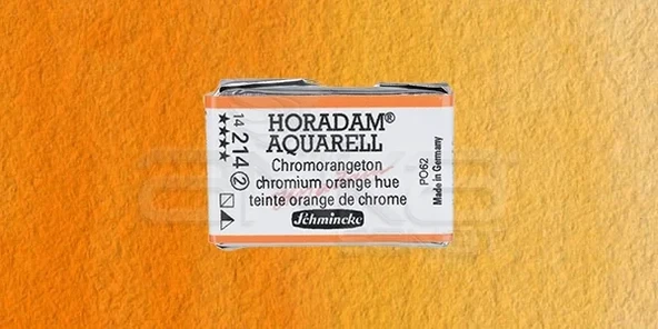 Schmincke Horadam Aquarell 1/1 Tablet 214 Chrome Orange seri 2 ürün görseli 1