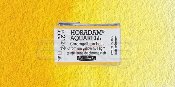 Schmincke Horadam Aquarell 1/1 Tablet 212 Chrome Yellow Light seri 2 ürün görseli 1