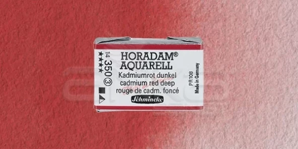 Schmincke Horadam Aquarell 1/1 Tablet 350 Cadmium Red Deep seri 3 ürün görseli 1