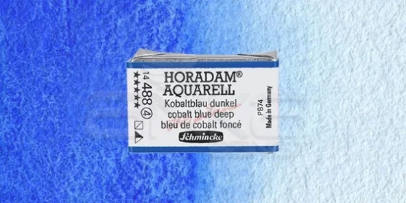 Schmincke Horadam Aquarell 1/1 Tablet 488 Cobalt Blue Deep seri 4 ürün görseli 1