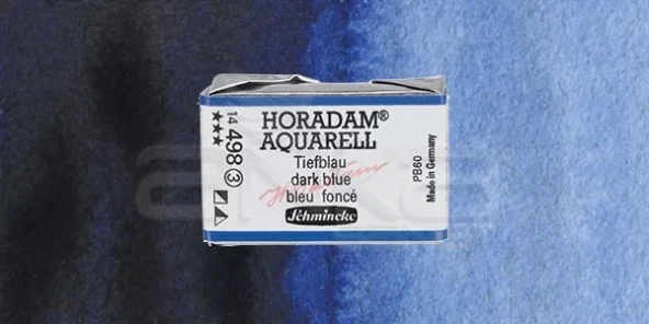 Schmincke Horadam Aquarell 1/1 Tablet 498 Dark Blue Indigo seri 3 ürün görseli 1