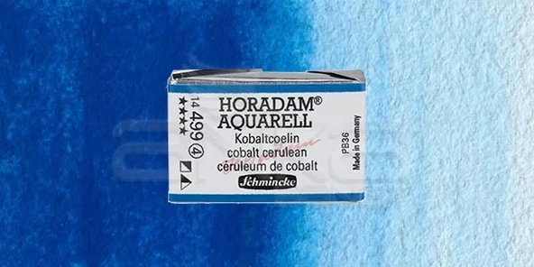 Schmincke Horadam Aquarell 1/1 Tablet 499 Cobalt Cerulean seri 4 ürün görseli 1