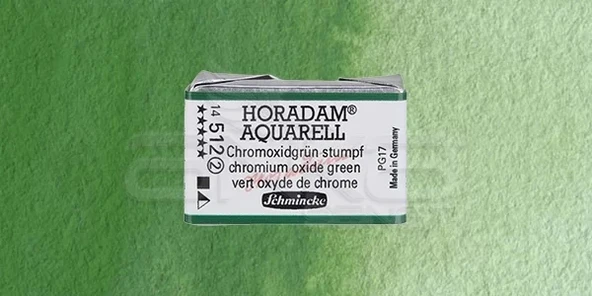 Schmincke Horadam Aquarell 1/1 Tablet 512 Chromium Oxide Green seri 2 ürün görseli 1