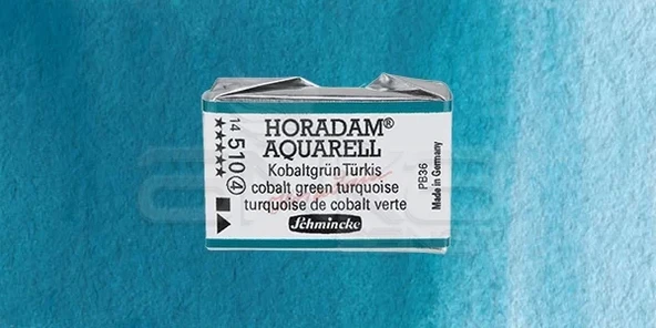 Schmincke Horadam Aquarell 1/1 Tablet 510 Cobalt Green Turquoise seri 4 ürün görseli 1