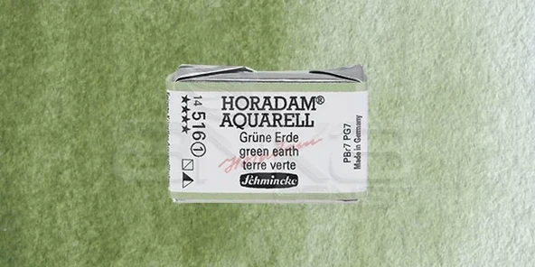 Schmincke Horadam Aquarell 1/1 Tablet 516 Green Earth seri 1 ürün görseli 1