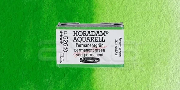 Schmincke Horadam Aquarell 1/1 Tablet 526 Permanent Green seri 2 ürün görseli 1