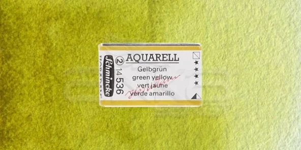 Schmincke Horadam Aquarell 1/1 Tablet 536 Green Yellow seri 2 ürün görseli 1