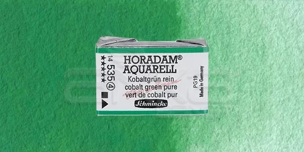Schmincke Horadam Aquarell 1/1 Tablet 535 Cobalt Green Pure seri 4 ürün görseli 1