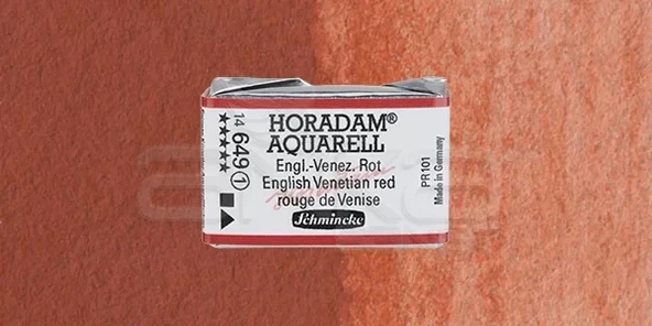 Schmincke Horadam Aquarell 1/1 Tablet 649 English-Venetian Red seri 1 ürün görseli 1