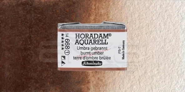 Schmincke Horadam Aquarell 1/1 Tablet 668 Burnt Umber seri 1 ürün görseli 1