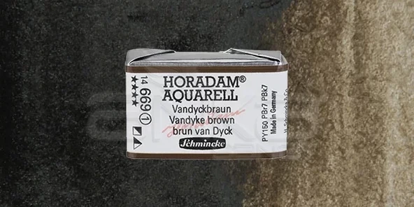 Schmincke Horadam Aquarell 1/1 Tablet 669 Vandyke Brown seri 1 ürün görseli 1