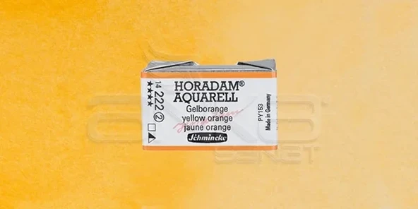 Schmincke Horadam Aquarell 1/1 Tablet 222 Yellow Orange seri 2 ürün görseli 1