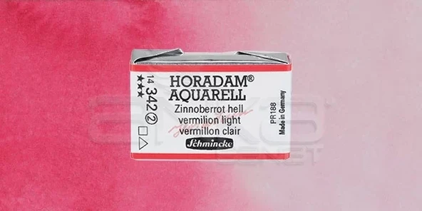 Schmincke Horadam Aquarell 1/1 Tablet 342 Vermilion Light seri 2 ürün görseli 1