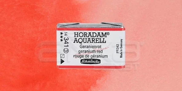 Schmincke Horadam Aquarell 1/1 Tablet 341 Geranium Red seri 3 ürün görseli 1
