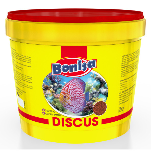 Bonisa Discus 3 Kg Kova, Amore Protein Pro Chips 250ml Kutu Balık Yemi ürün görseli 1