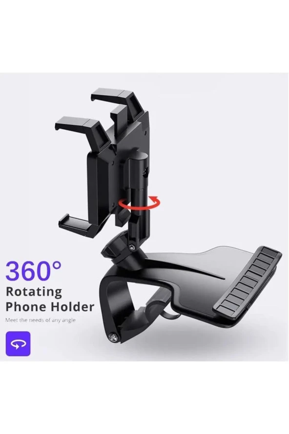 Caraks Lüx Telefon Tutucu Araç Içi Robotik Sıkıştırmalı Numaratörlü Telefon Tutacağı 1.kalite - caraks ürün görseli 1