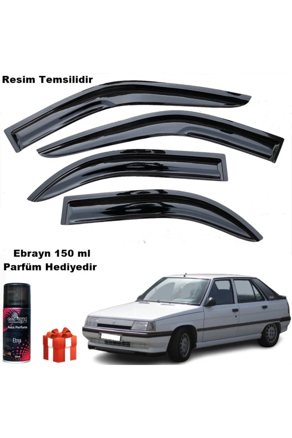 Caraks Renault 11 Flash Mügen Cam Rüzgarlığı Tüm Kasalar 4 Lü Takım Koku Hediyeli ürün görseli 1