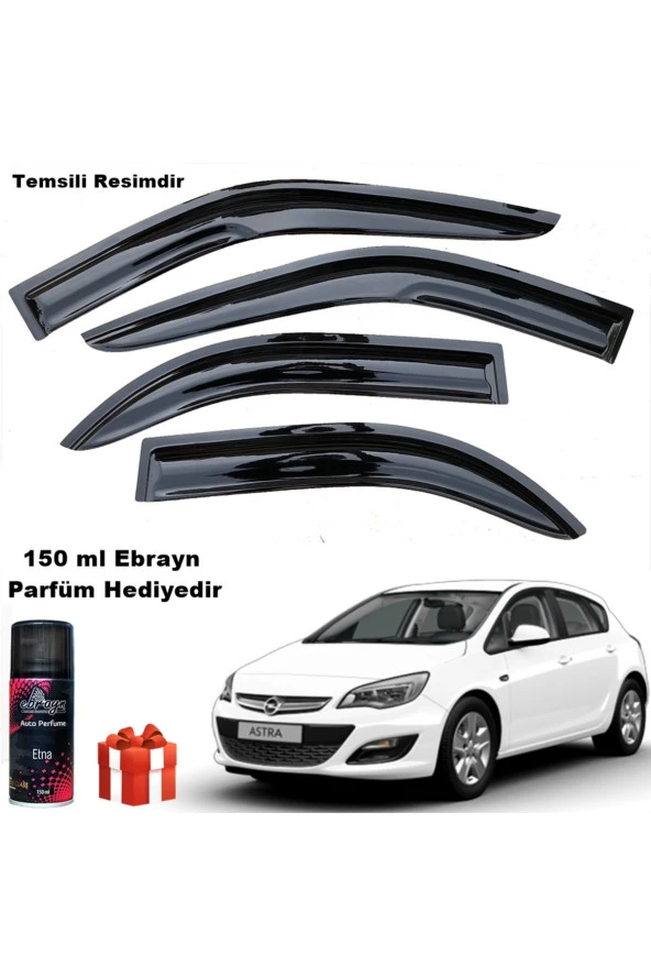 Caraks Opel Astra J Mügen Cam Rüzgarlığı Hb 2010-2017 Arası 4 Lü Takım Koku Hediyeli ürün görseli 1