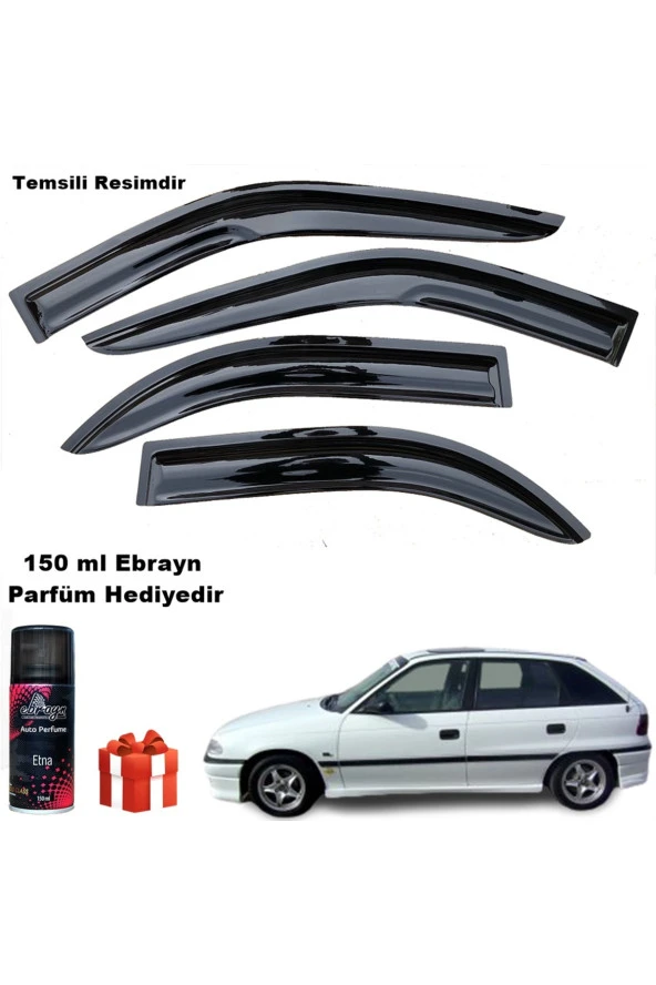 Caraks Opel Astra F Mügen Cam Rüzgarlığı hb 1991-1997 Arası 4 Lü Takım Koku Hediyeli ürün görseli 1