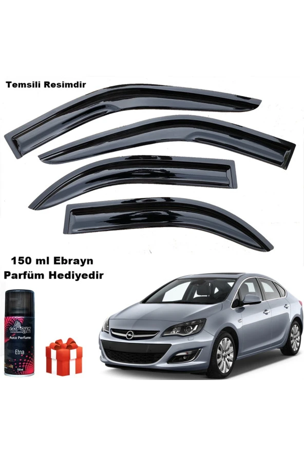 Caraks Opel Astra J Mügen Cam Rüzgarlığı Sedan 2012-2020 Arası 4 Lü Takım Koku Hediyeli ürün görseli 1