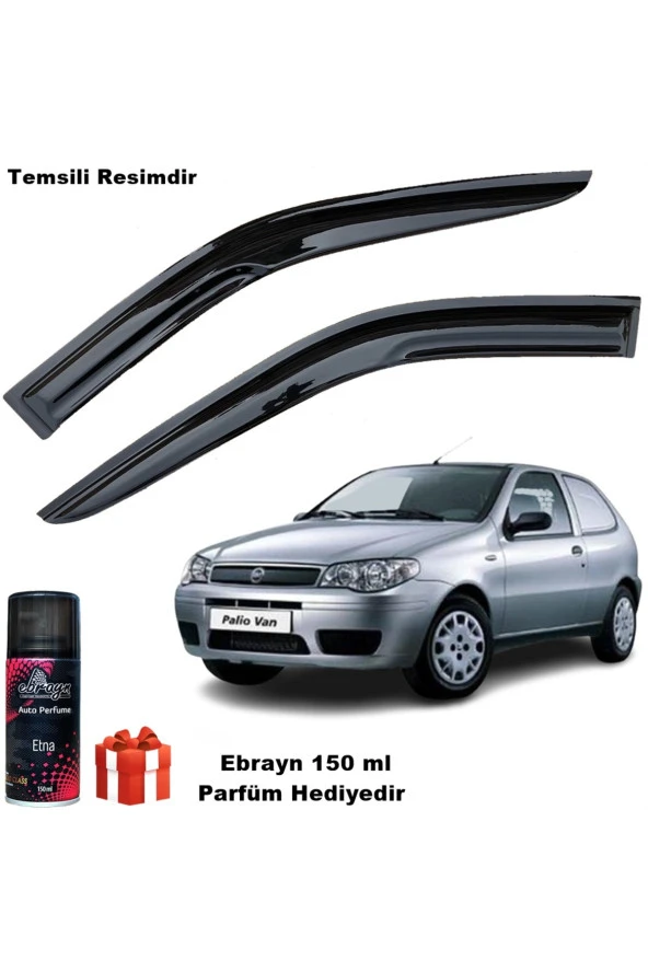 Caraks Fiat Palio Van Mügen Cam Rüzgarlığı Tek Kapı Kasalara Uyumlu 2 Li Takım Koku Hediyeli ürün görseli 1