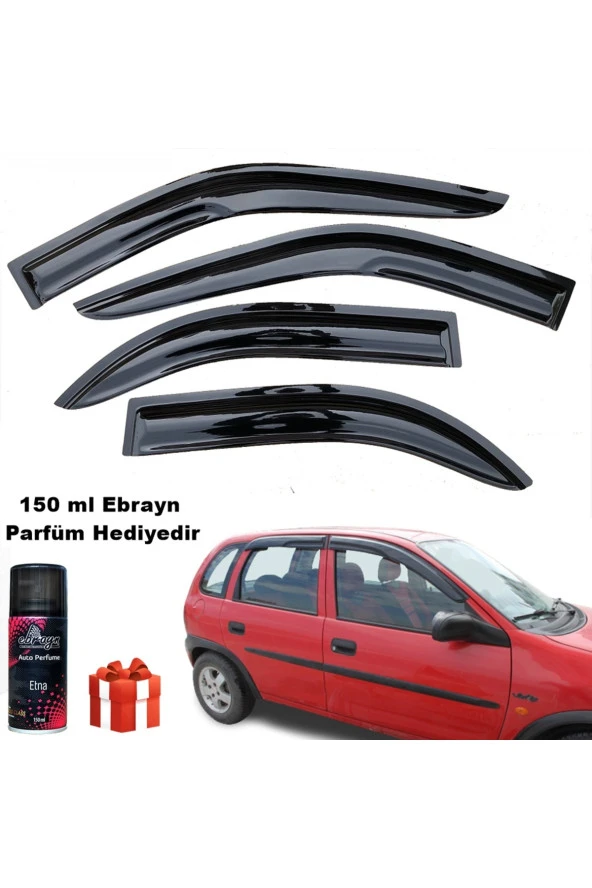 Caraks Opel Corsa B Mügen Cam Rüzgarlığı 1993-2000 Arası 4 Lü Takım Koku Hediyeli ürün görseli 1