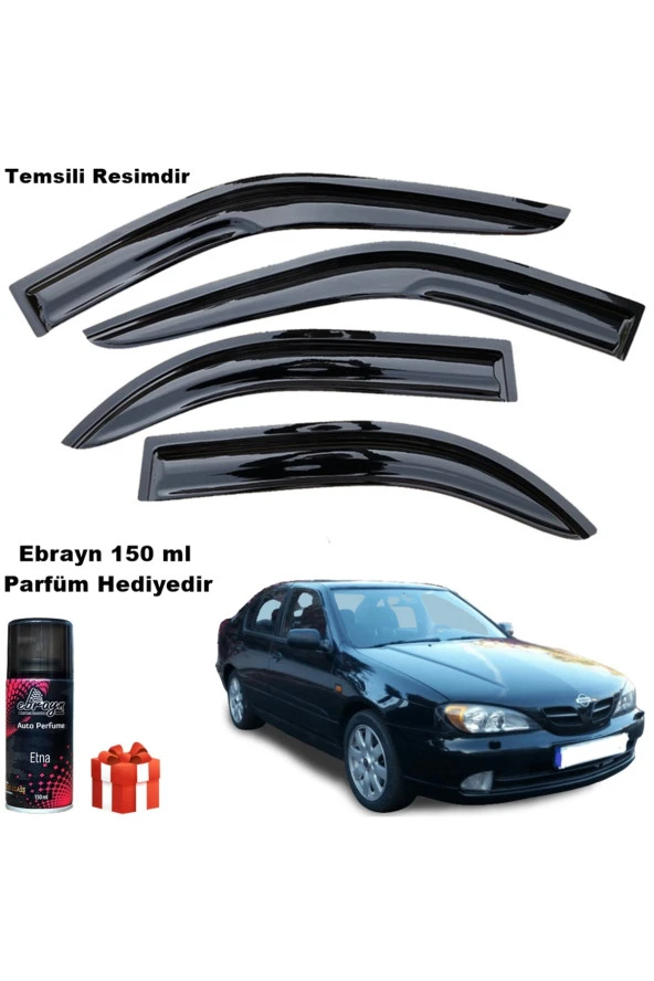 Caraks Nissan Primera Mügen Cam Rüzgarlığı 1995-2002 Arası 4 Lü Takım Koku Hediyeli ürün görseli 1