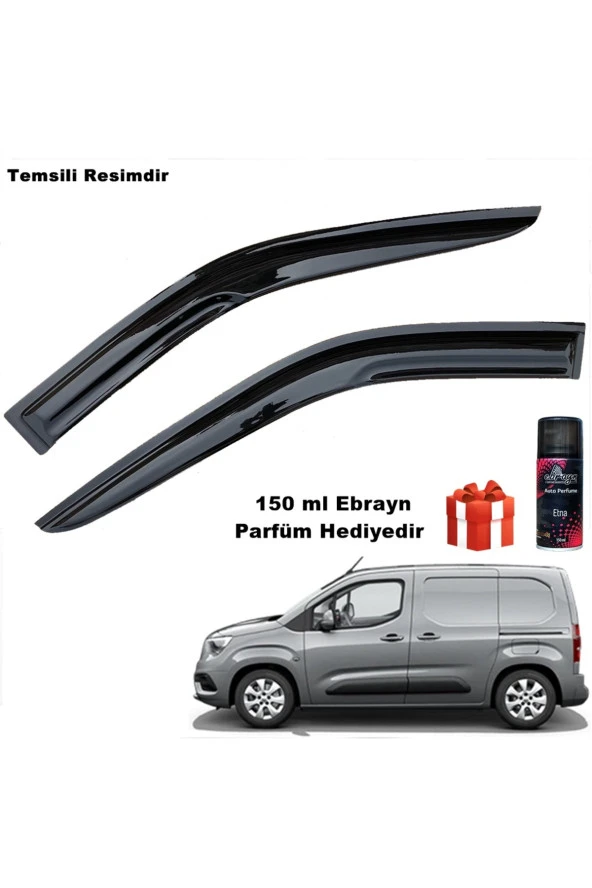 Caraks Opel Combo Mügen Cam Rüzgarlığı 2019 Sonrası 2 Li Takım Koku Hediyeli ürün görseli 1