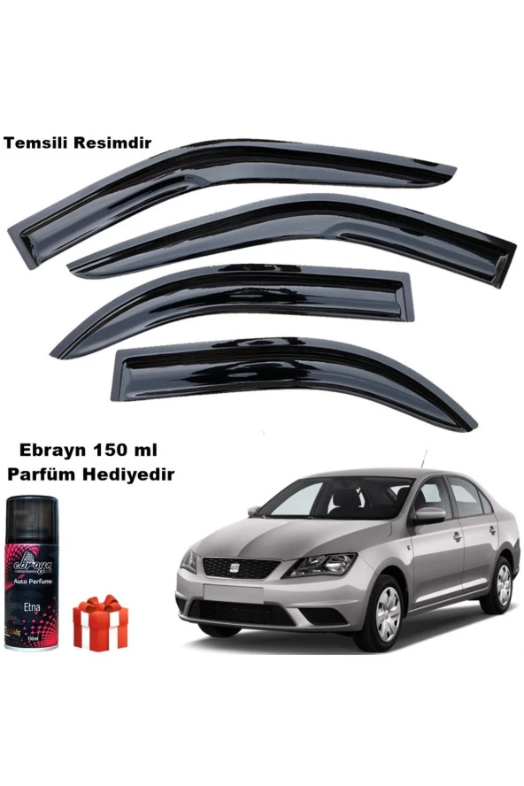 Caraks Seat Toledo Mügen Cam Rüzgarlığı 2013-2017 Arası 4 Lü Takım Koku Hediyeli ürün görseli 1