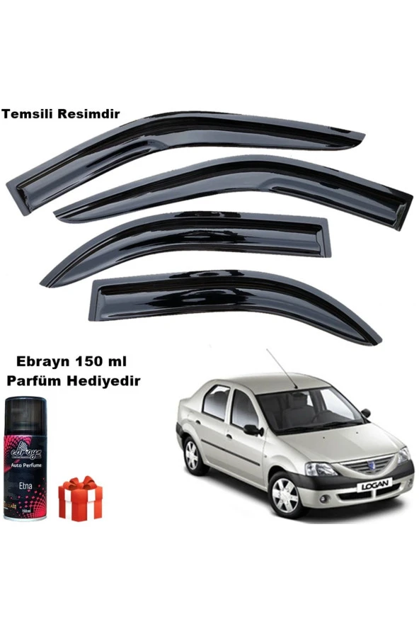 Caraks Dacia Logan Mügen Cam Rüzgarlığı Sedan 2004-2012 Arası 4 Lü Takım Koku Hediyeli ürün görseli 1