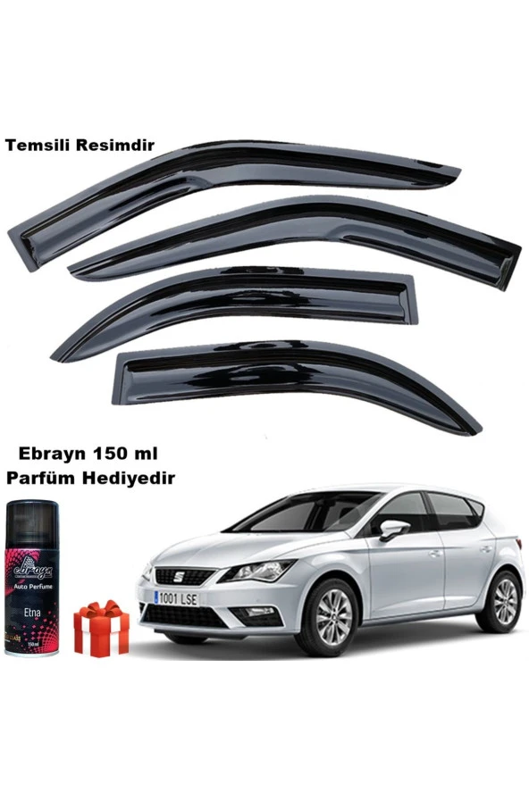 Caraks Seat Leon Mügen Cam Rüzgarlığı 2013 - 2020 Arası 4 Lü Takım Koku Hediyeli ürün görseli 1