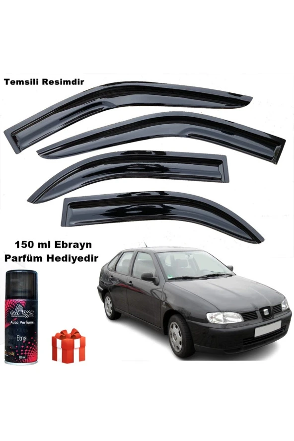 Caraks Seat Cordoba Mügen Cam Rüzgarlığı 1998 - 2002 Arası 4 Lü Takım Koku Hediyeli ürün görseli 1